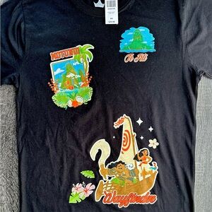 Disney Te Fiti Moana Island Chief Black Tee